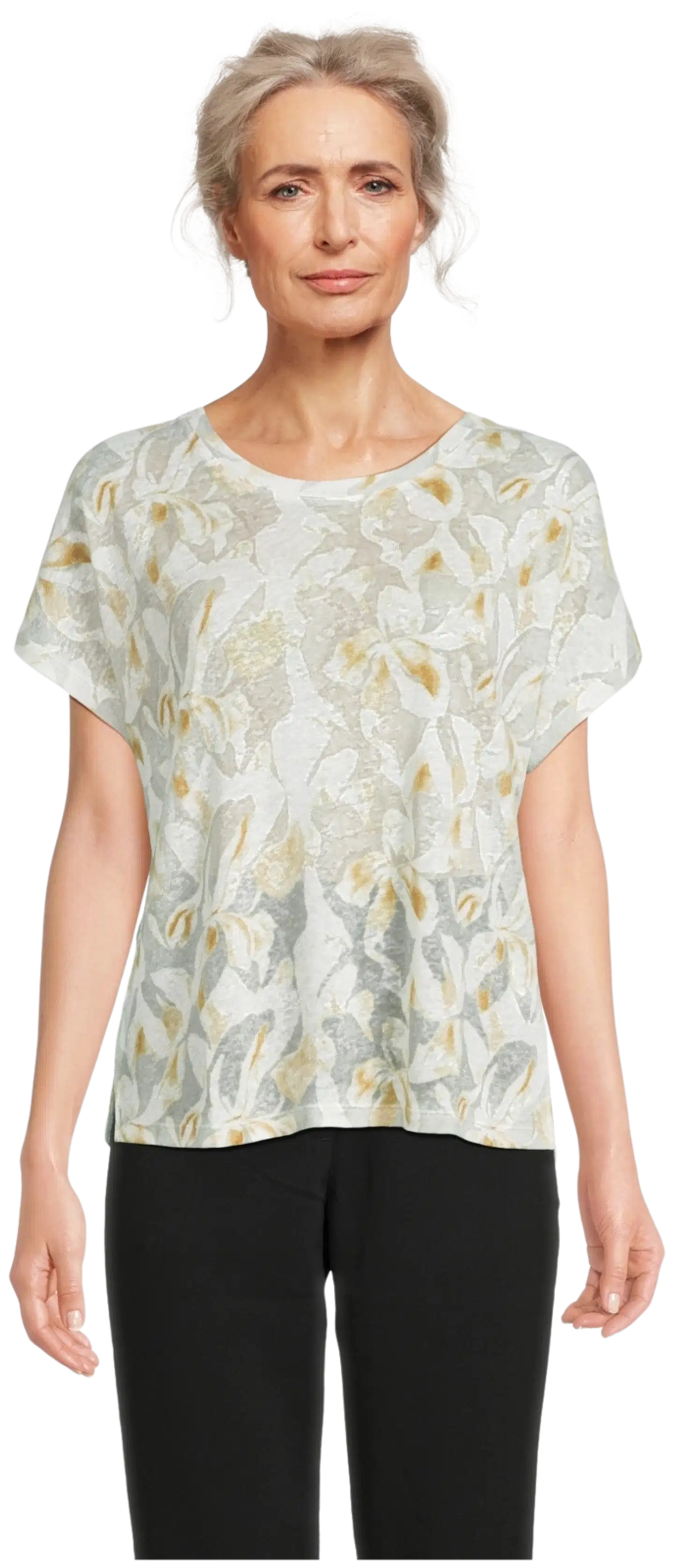 London Fog naisten trikoopusero pellavasekoitetta 213L261705 - Multicolor - 1