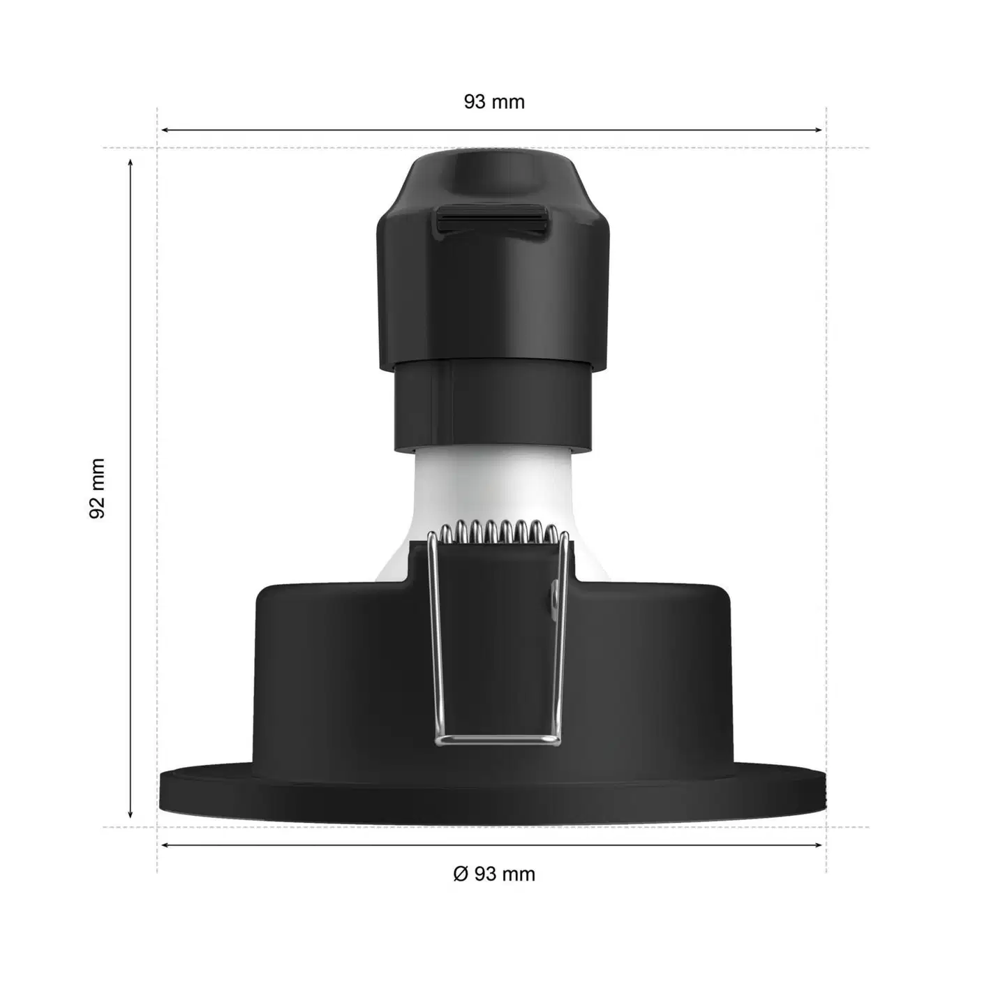 Philips Hue Xamento -upotettu alasvalo kylpyhuoneeseen 4.2W 2000-6500K 400LM musta - 2