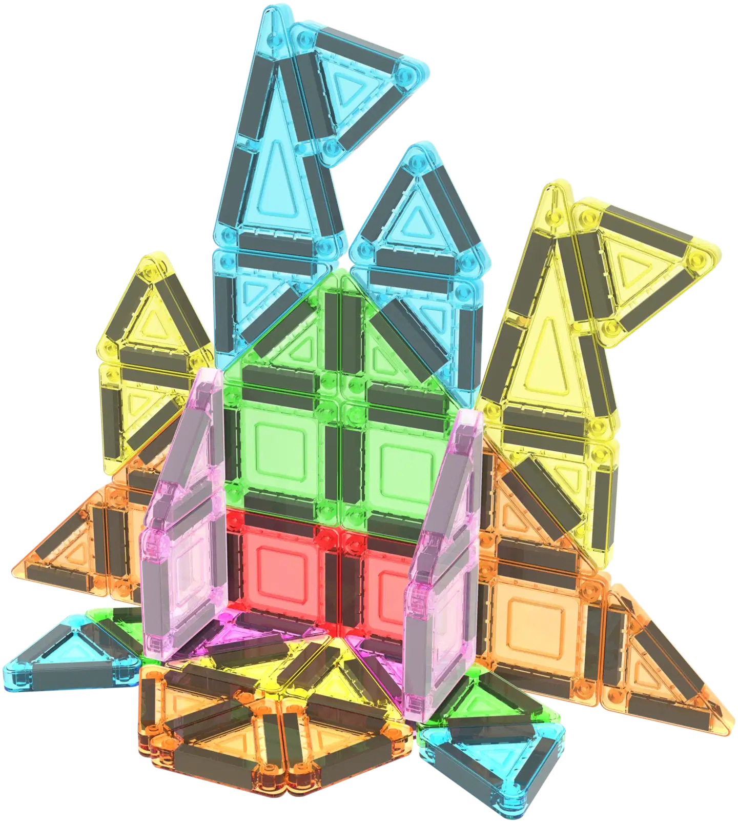 PicassoTiles magneettinen rakennussarja Nano Tiles 40 osaa - 2