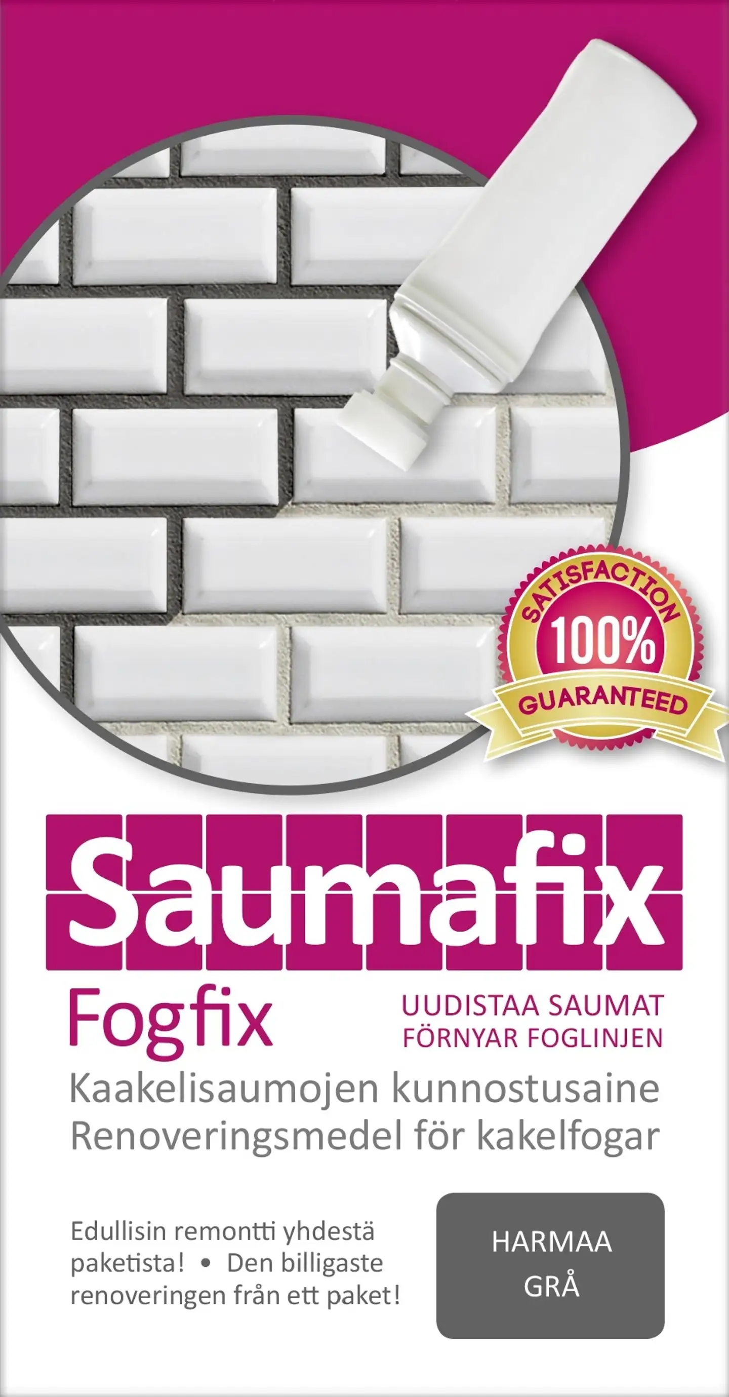 Saumafix Kaakelisauma-aine 100ml harmaa - 1