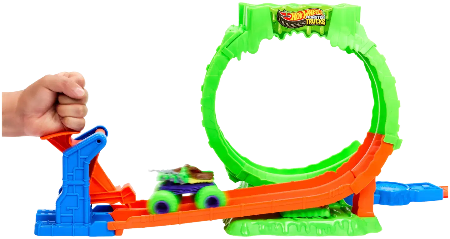 Hot Wheels Monster Trucks Mutant Chaos Slime Loop -leikkisetti - 3