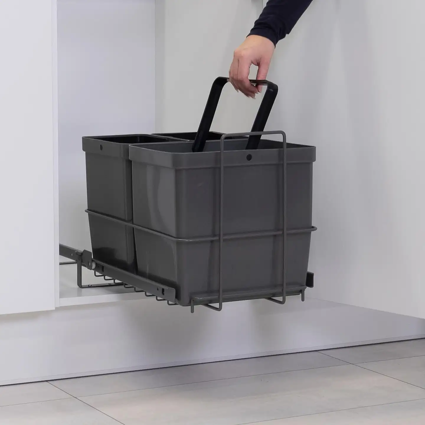 Jätevaunu LM 79/3 + 3 sankoa antrasiitti - 3