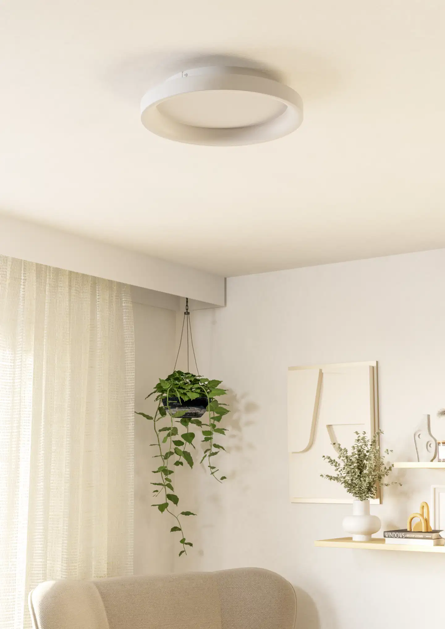 EGLO kattovalaisin Loretello LED 12W 35 cm valkoinen - 10