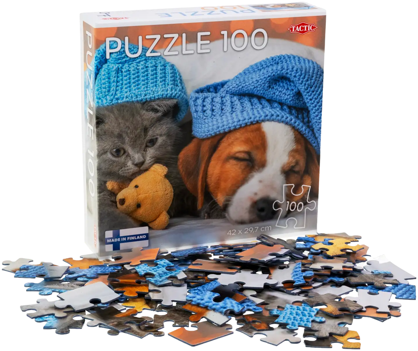 Tactic palapeli Cute Kitten and Sleepy Dog 100 palaa - 2