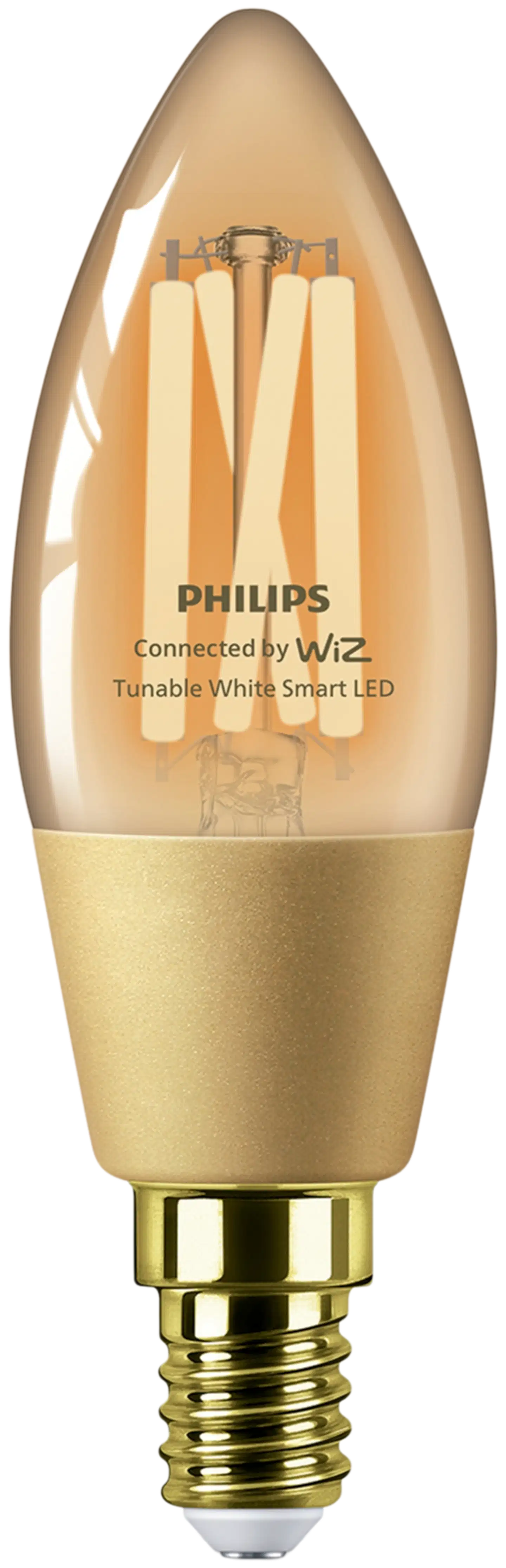 Philips Smart Lighting LED-filamenttilamppu 5W C35 E14 2000-5000K 370lm Amber - 1