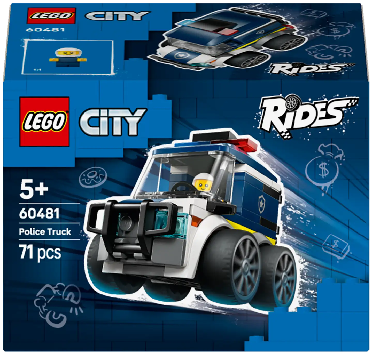 LEGO® City Brick Rides 60481 Menopelit – Poliisiauto - 5