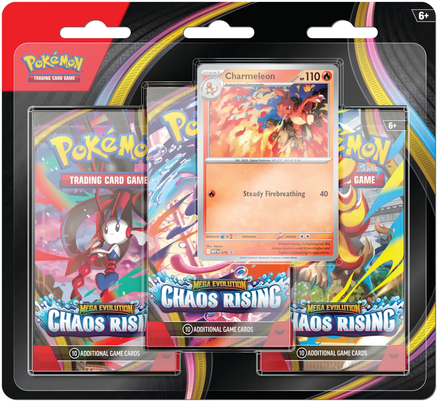 Pokémon TCG keräilykortit ME04 3-Pack Blister - 1