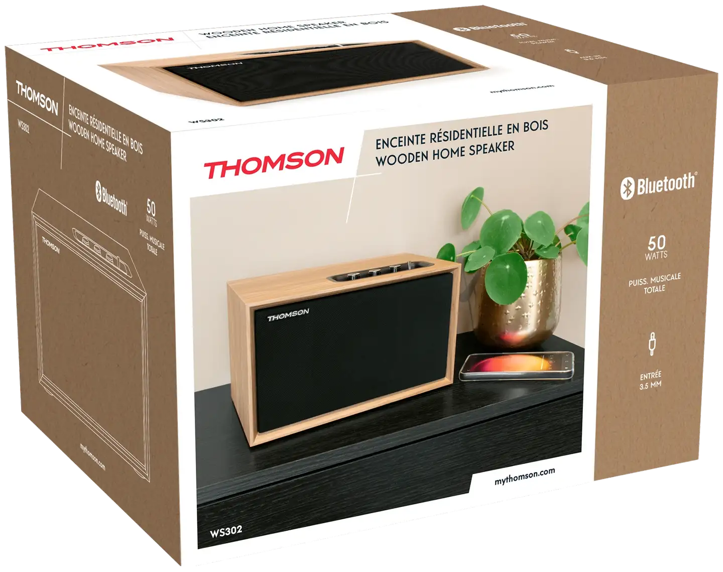 Thomson Bluetooth stereokaiutin WS302 puu - 4