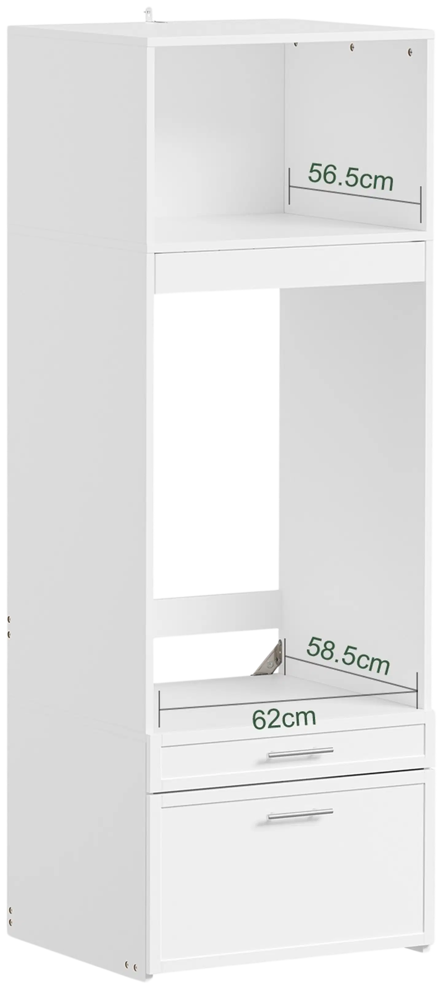 SoBuy pesukonekaappi valkoinen BZR230-W - 3