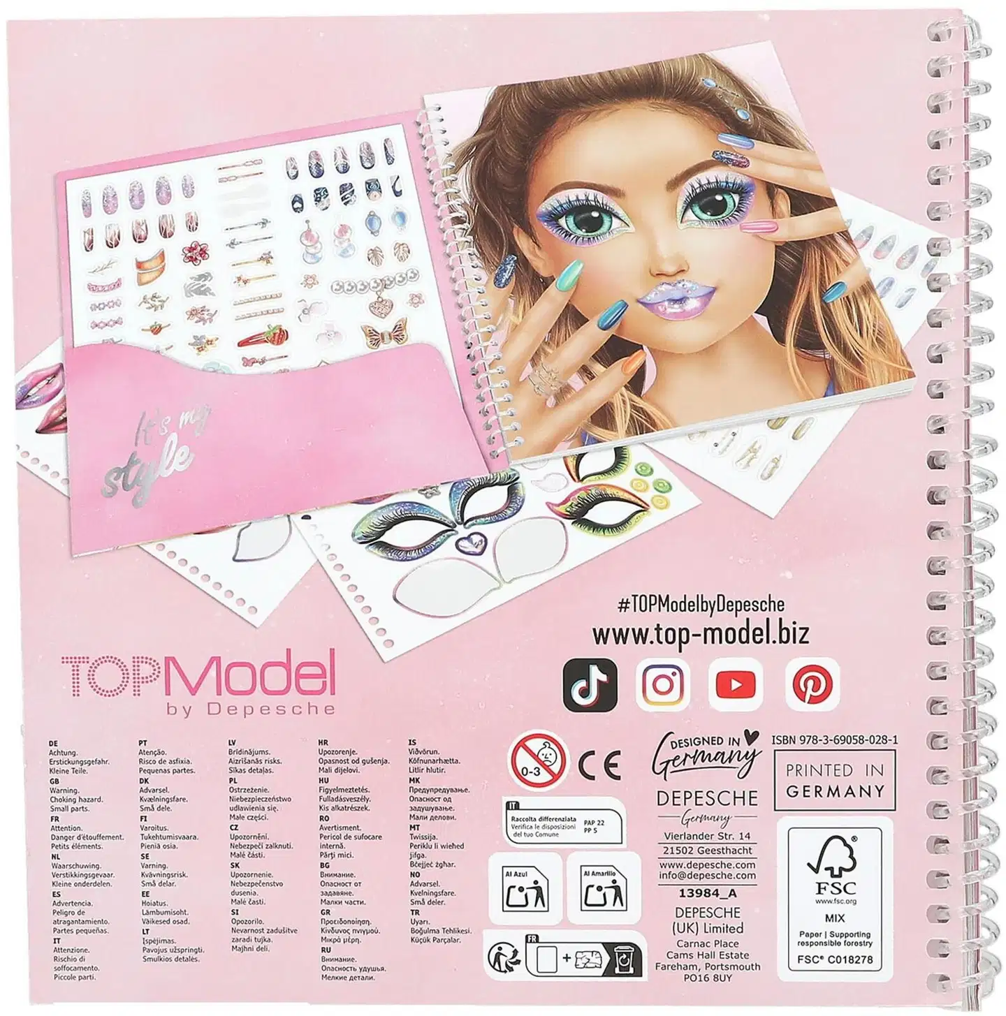TOPModel Dress Me Up Face Tarrakirja - 3