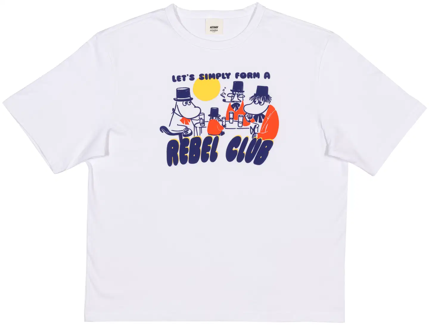 Moomin Arabia Muumi T-paita Rebel Club GOTS - Monivärinen