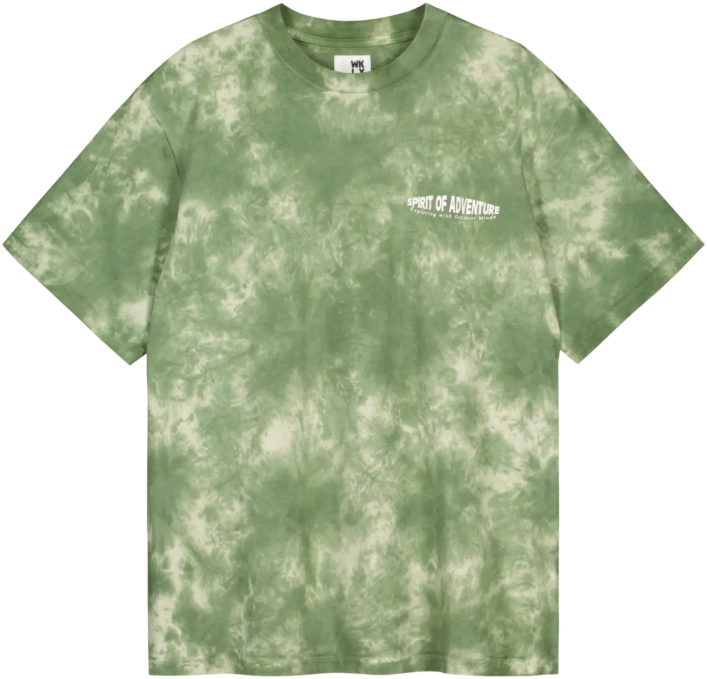 WKLY. miesten t-paita Tie-dye 195W042507 - Green - 1