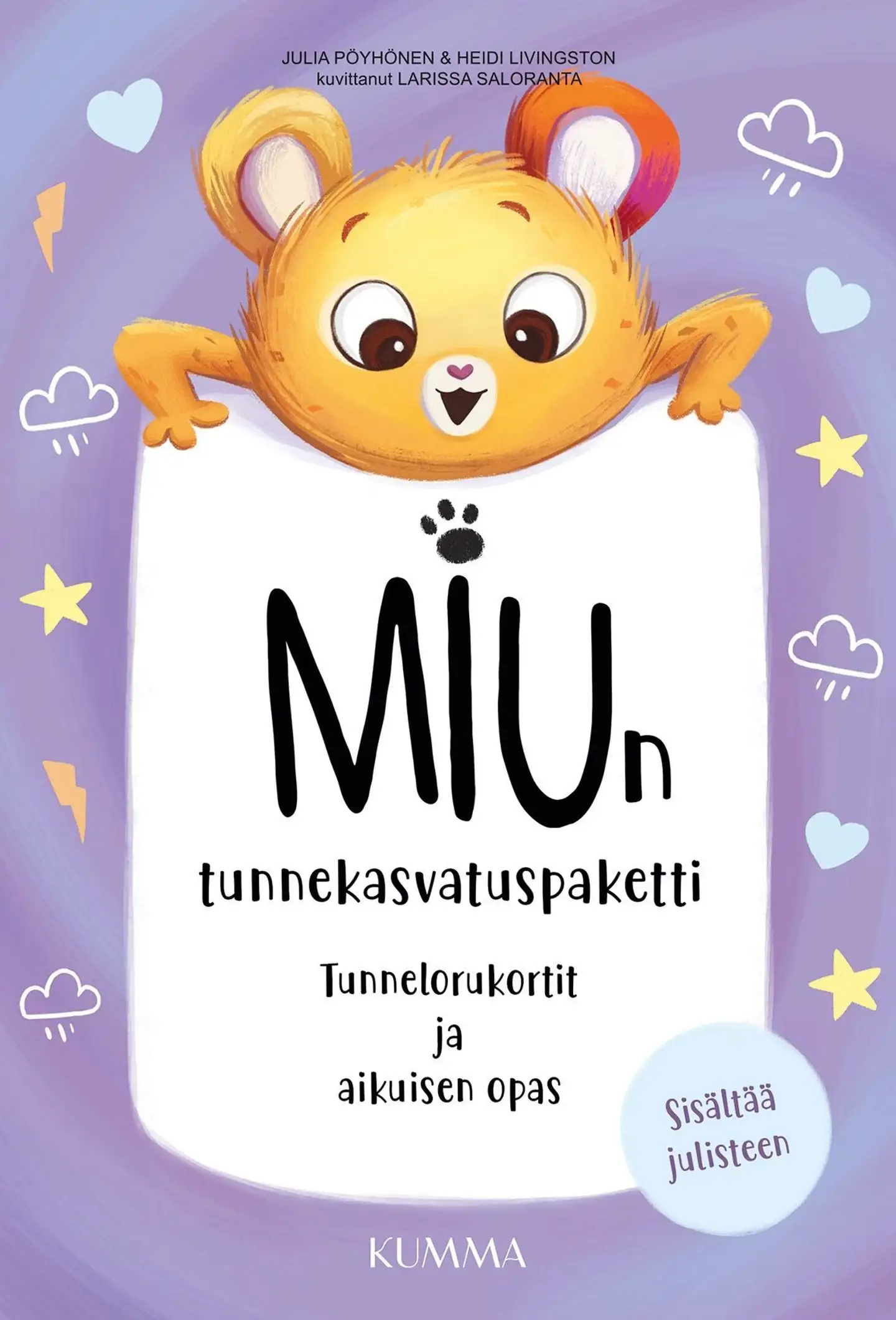 Pöyhönen, Miun tunnekasvatuspaketti (kirja+kortit) - Tunnelorukortit ja aikuisen opas