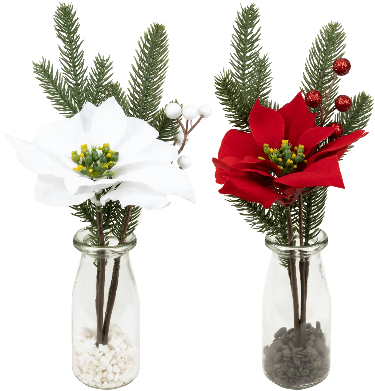 Joulukukka-asetelma 27 cm M - 1