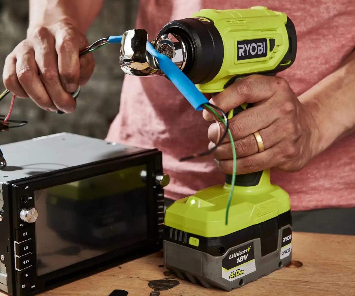 Ryobi 18V kuumailmapuhallin R18HG-0 - 2