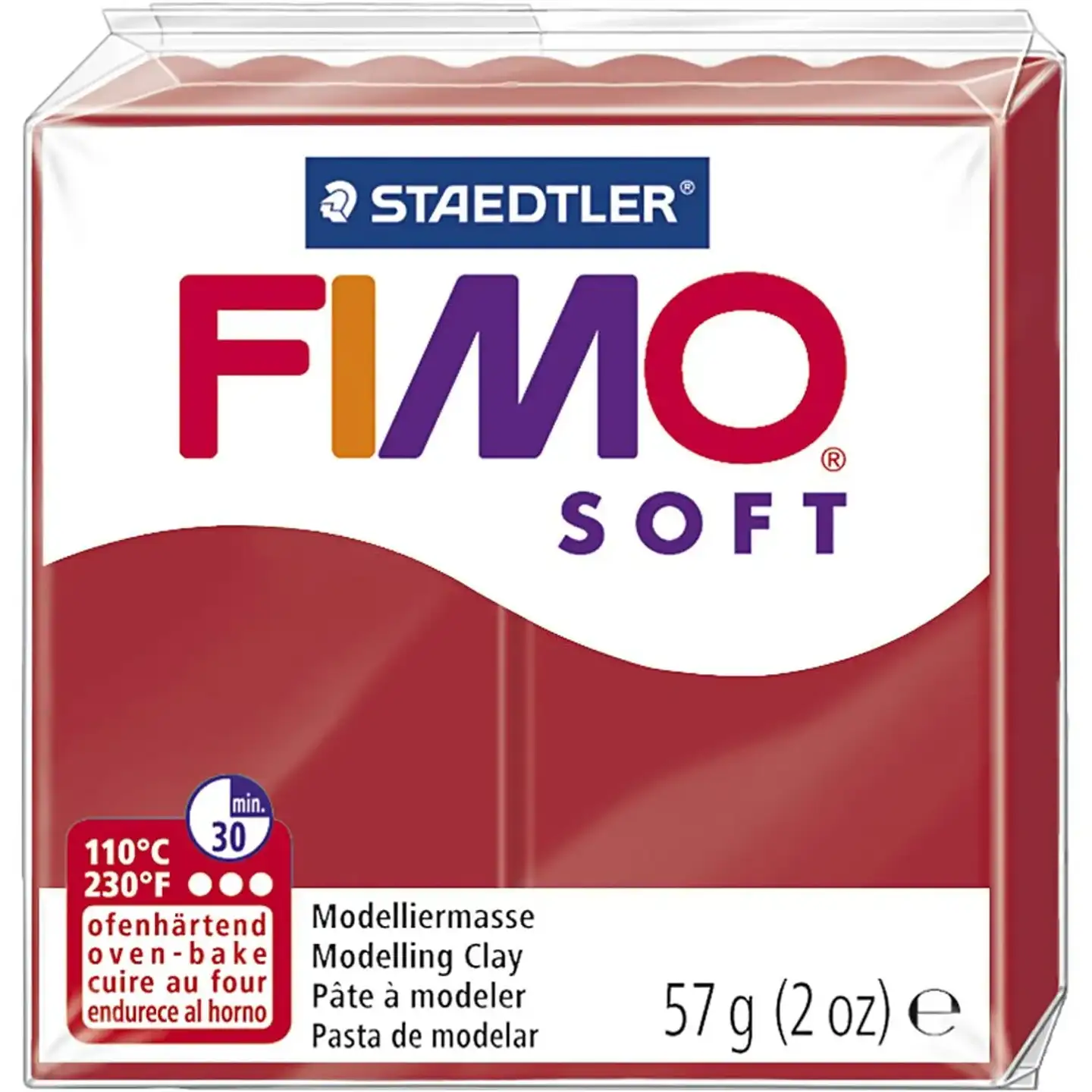 FIMO Soft muovailumassa, joulunpunainen, 57 g