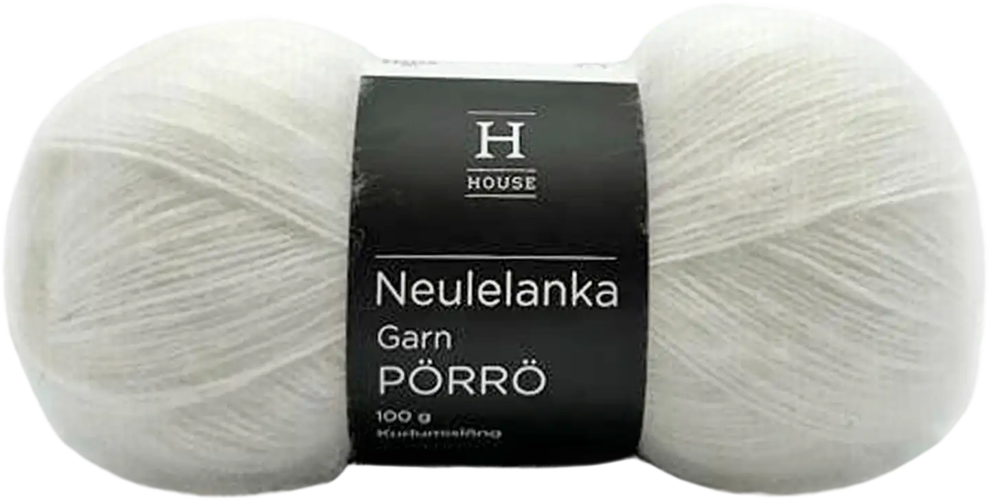 House lanka mohair-villa-akryyli Pörrö 100 g White 208