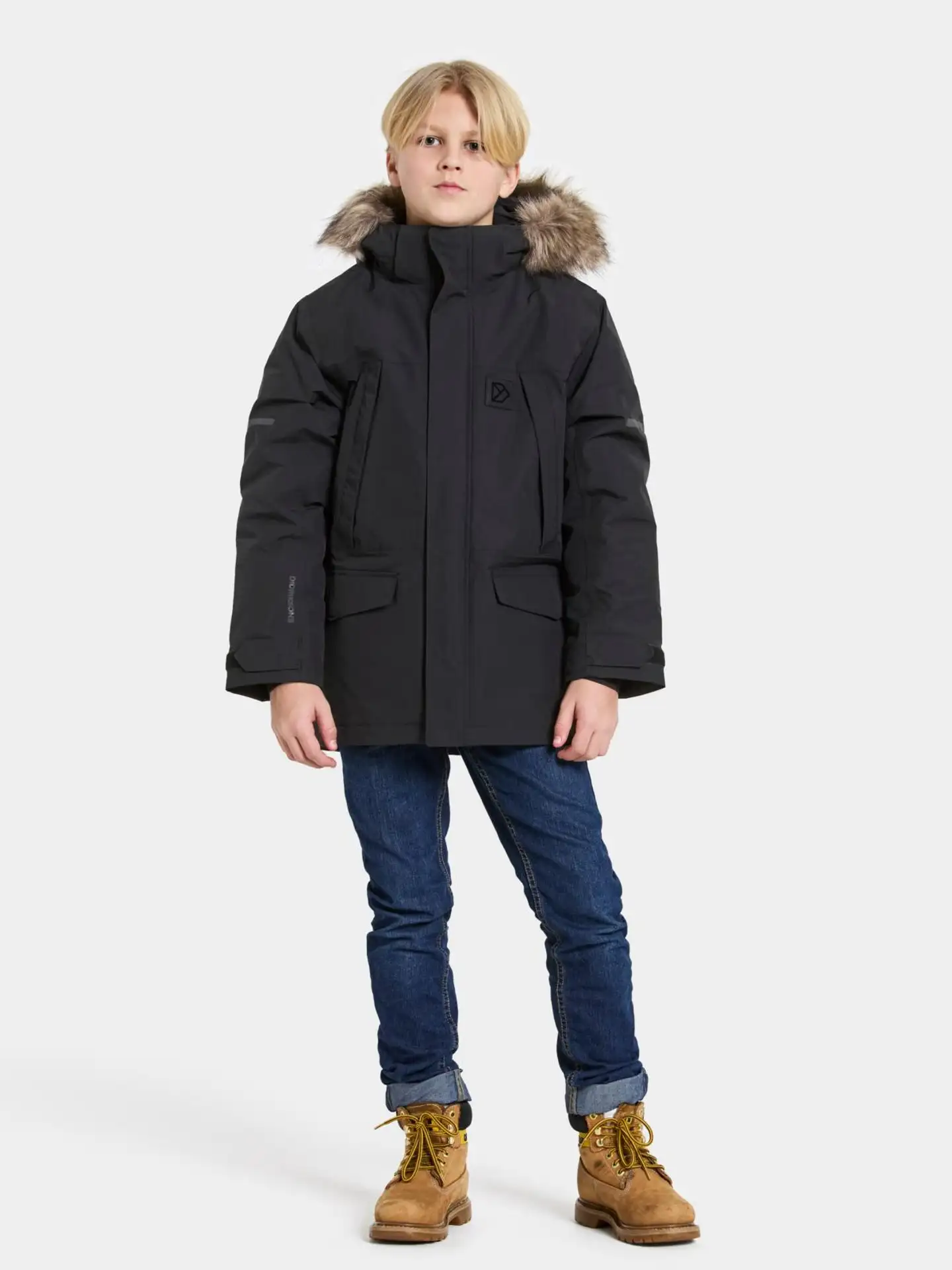 Didriksons Sylvin junior talviparka - BLACK - 4
