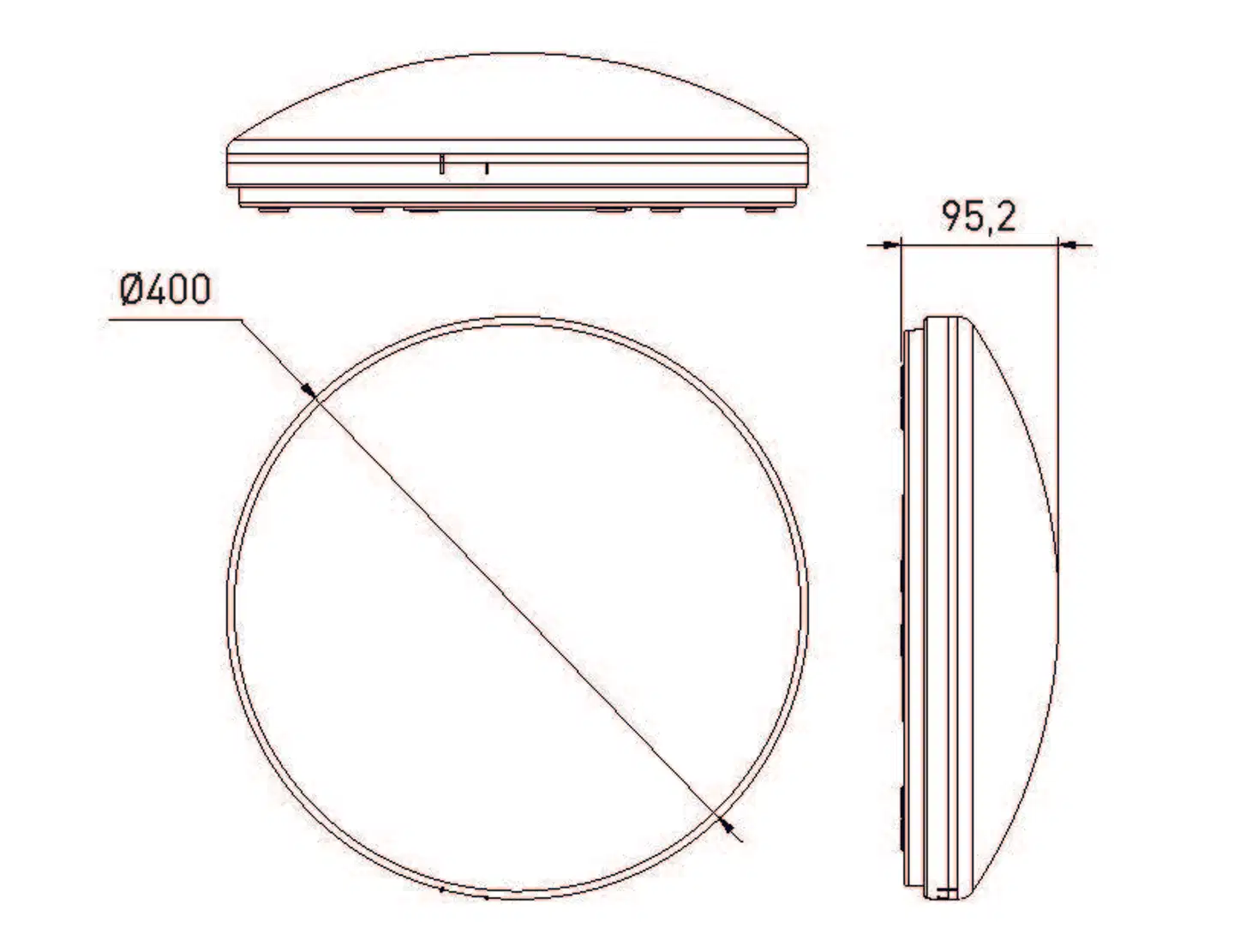 Airam Fenix Duo 400 IP44 18W 830/840 - 2