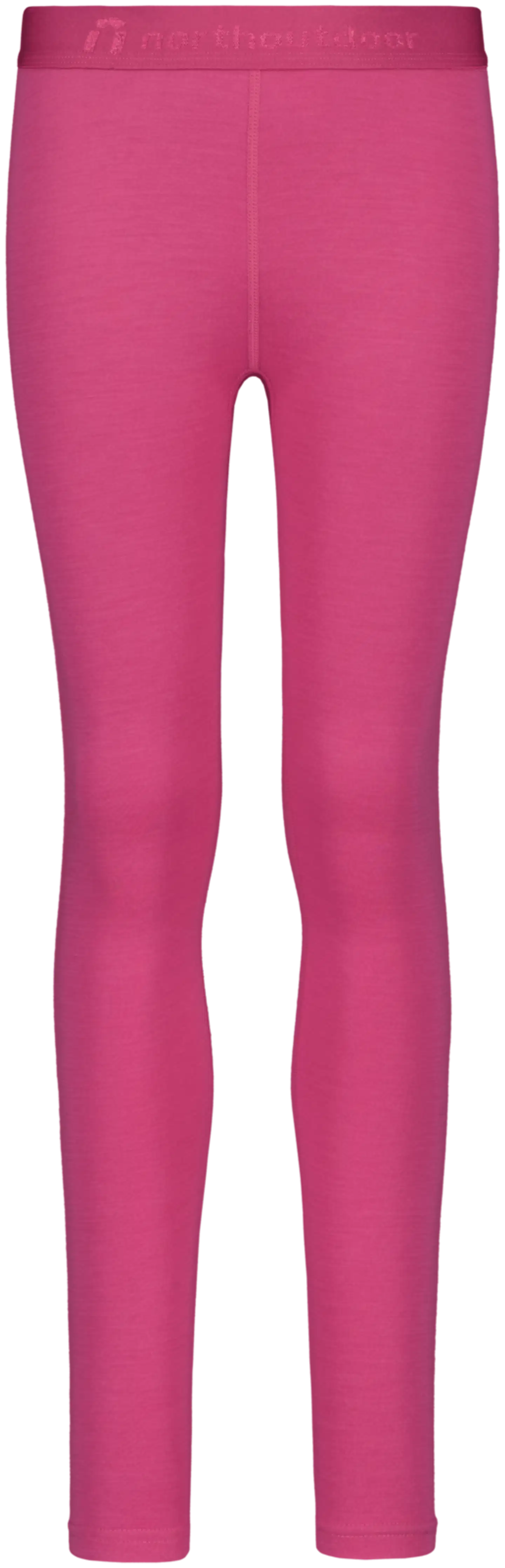 North Outdoor Sensitive 225 aluskerroksen merinohousut JR - pinkki