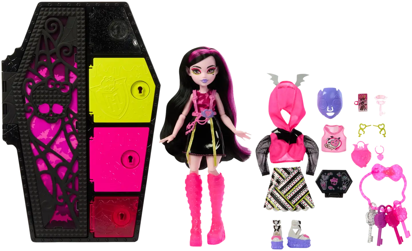 Monster High Skulltimate Secrets Draculaura -muotinukke - 2