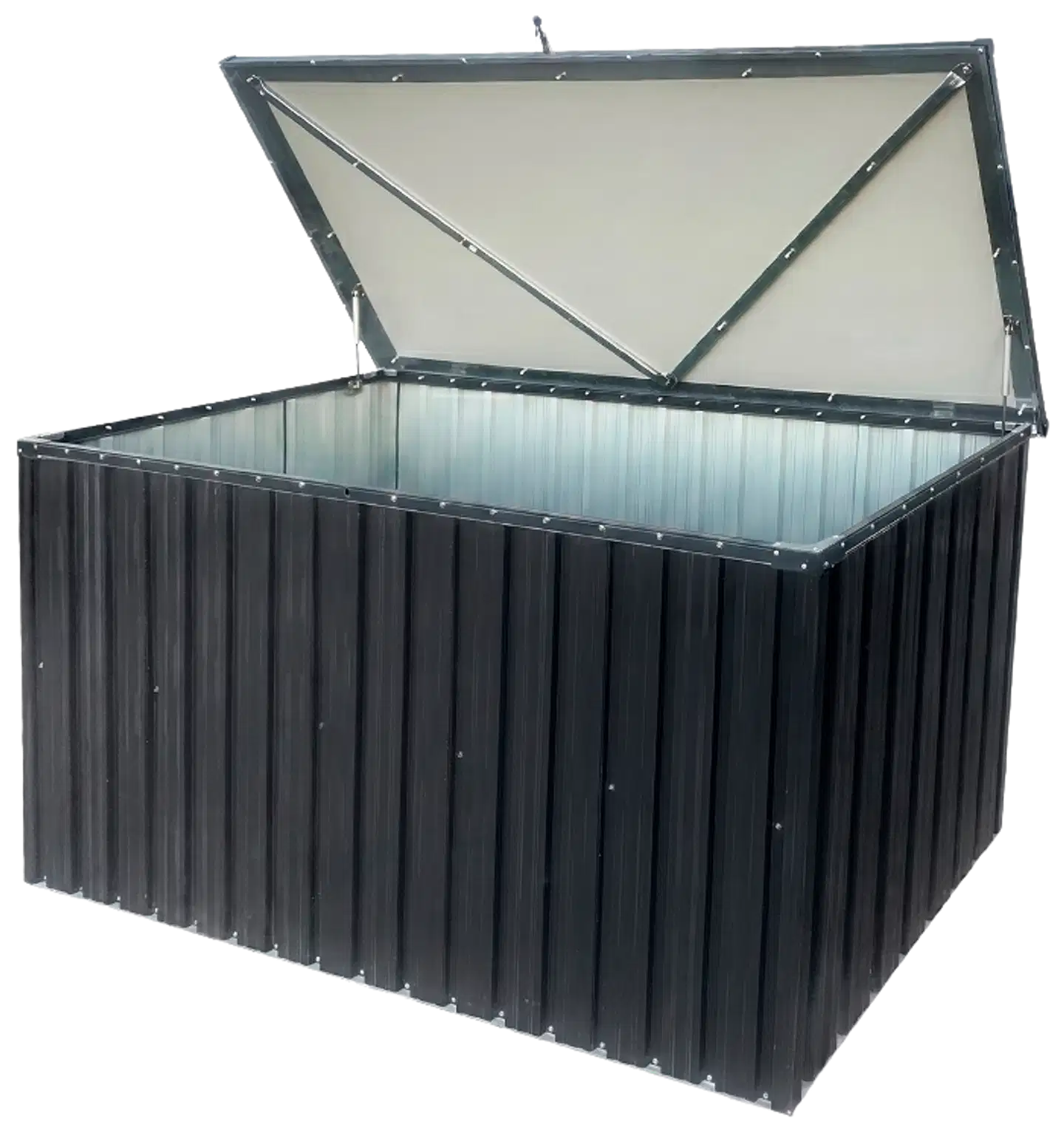 Fornorth säilytyslaatikko ulos 131x78x73cm 610l, musta - 4
