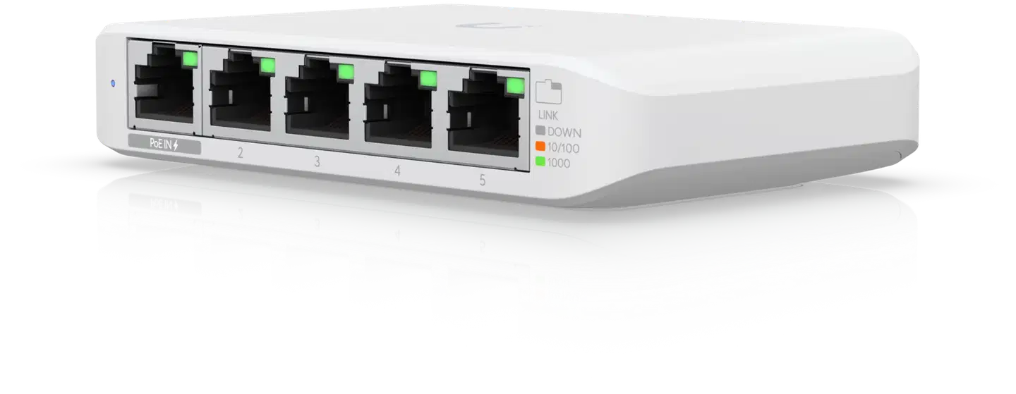Ubiquiti kompakti 5-porttinen gigabit pöytäkytkin USW-Flex-Mini - 1