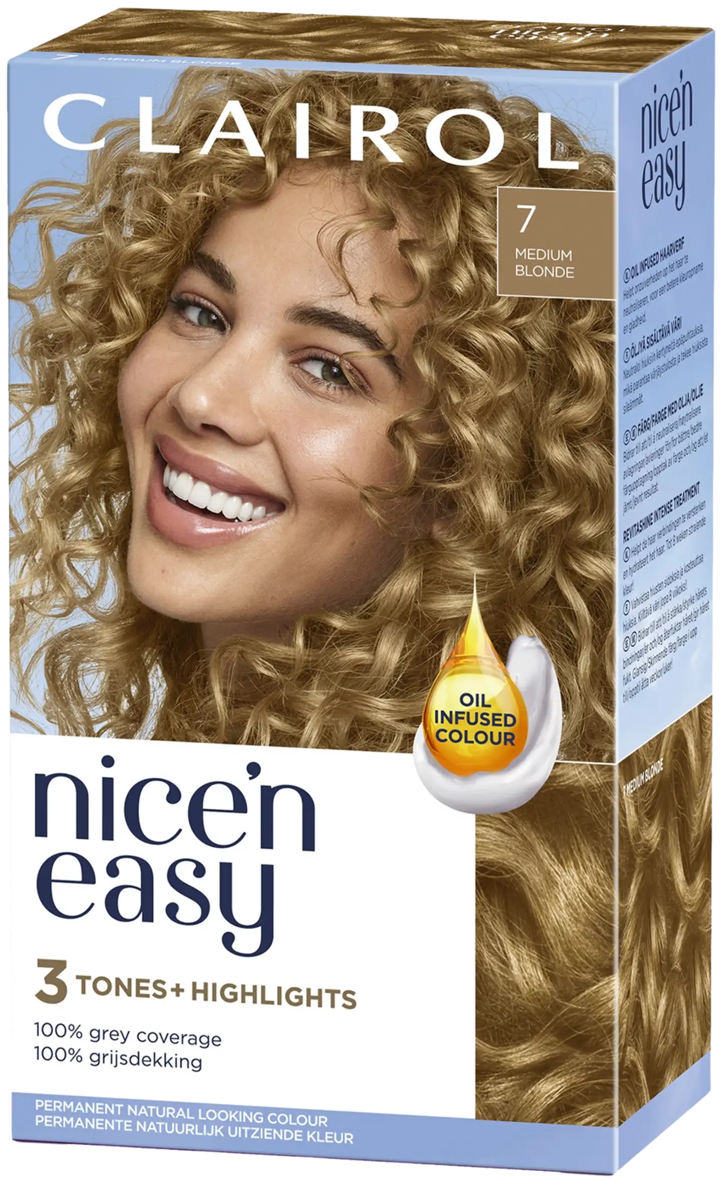 Clairol Nice´n Easy kestoväri 7 keskivaalea