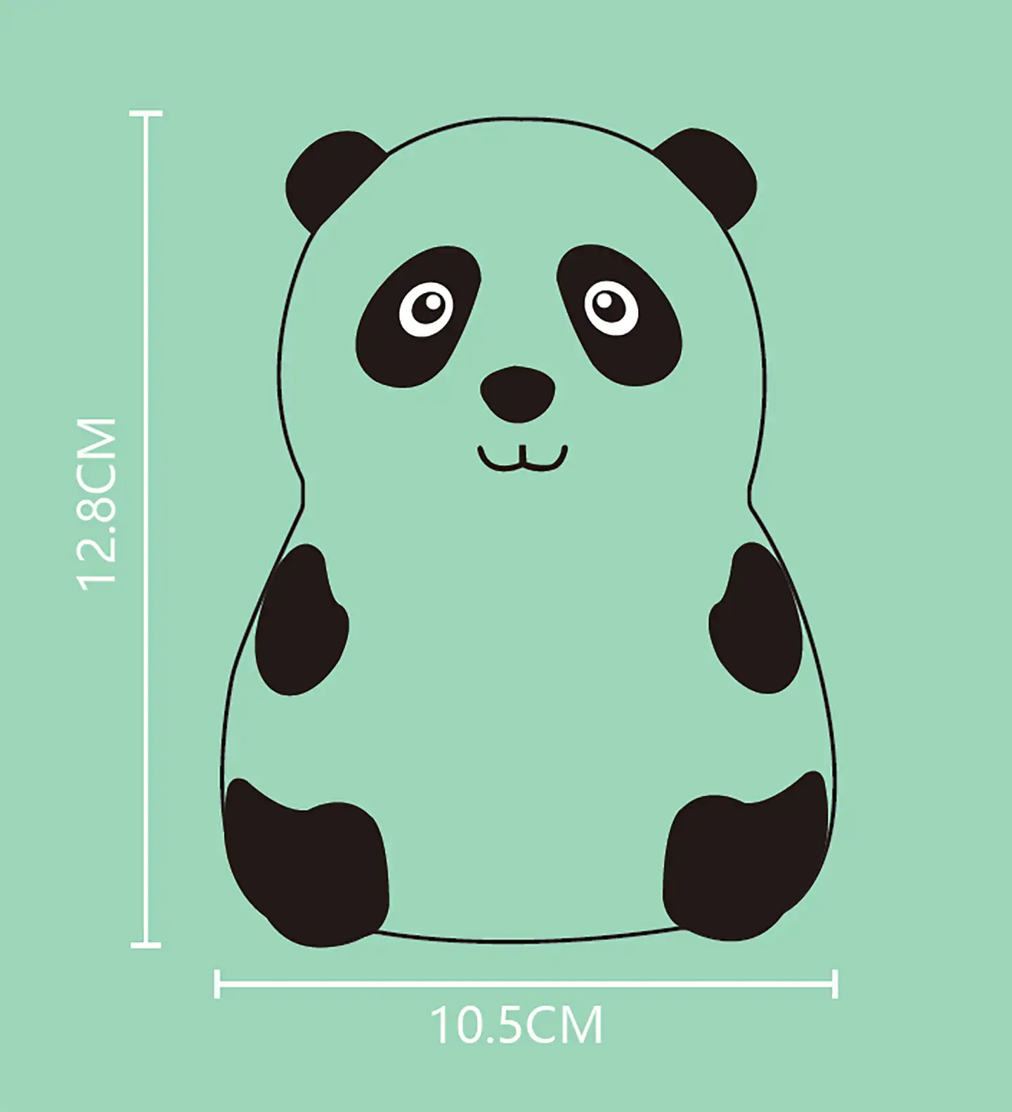 FocusLight Panda lastenhuoneen yövalaisin - 6