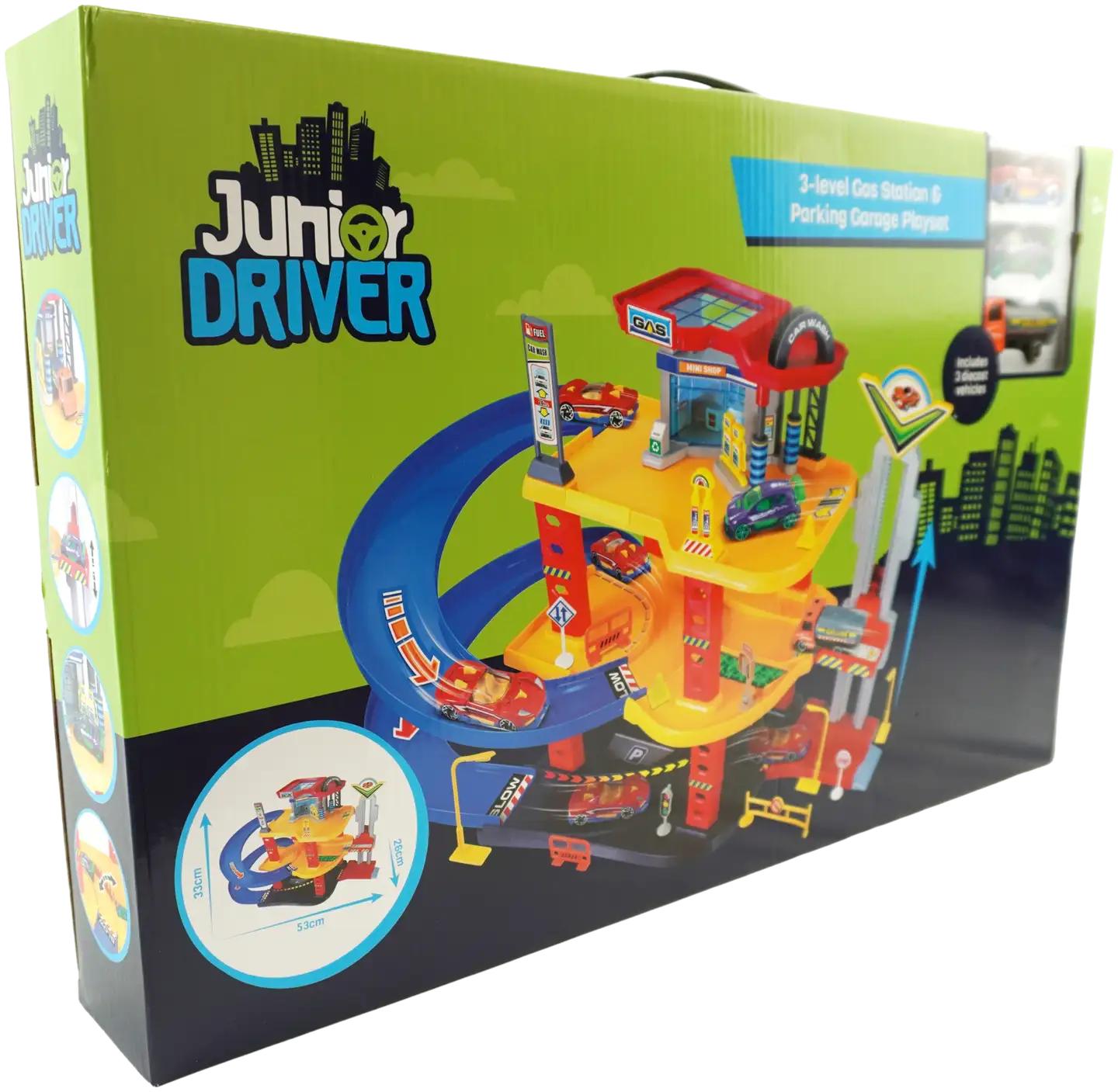 Junior Driver huoltoasema-leikkisetti