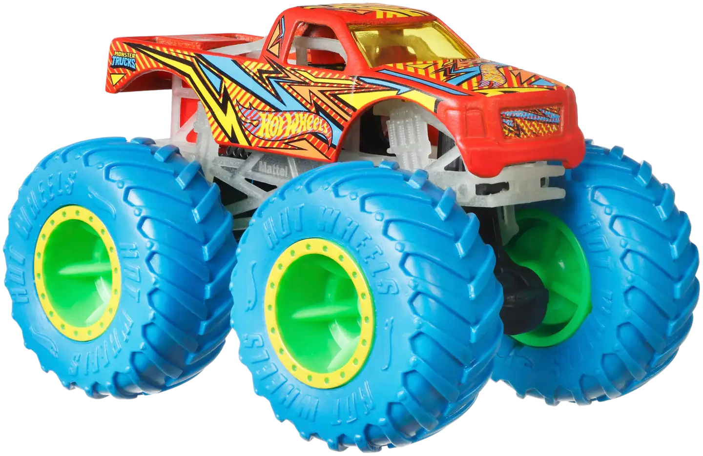 Hot Wheels Monster Trucks Glow In The Dark 10 Kpl - 4