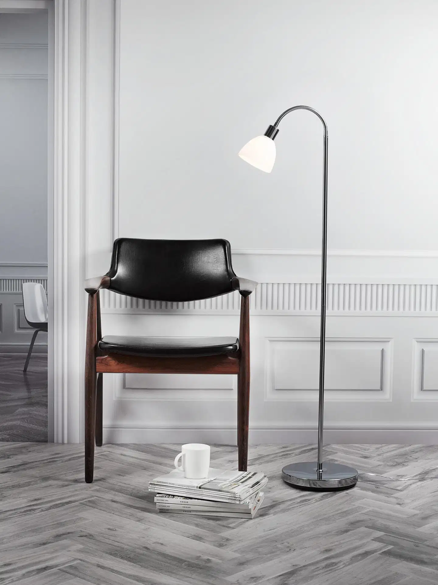 Nordlux lattiavalaisin Ray kromi/opaali - 2