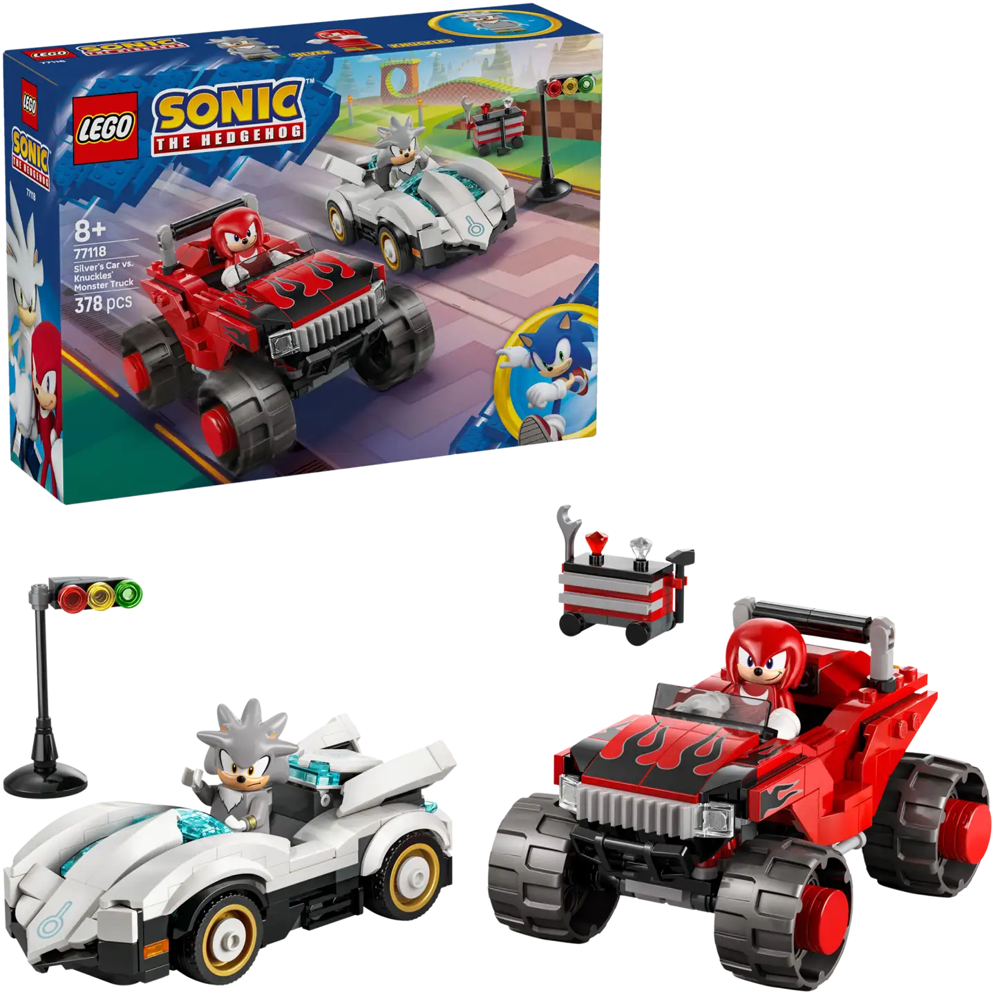 LEGO® Sonic 77118 Silverin auto vastaan Knucklesin monsteriauto - 1