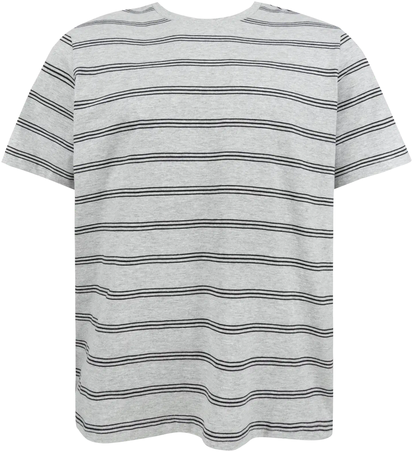 House miesten raidallinen t-paita 195H032607 - Grey melange w/black - 1