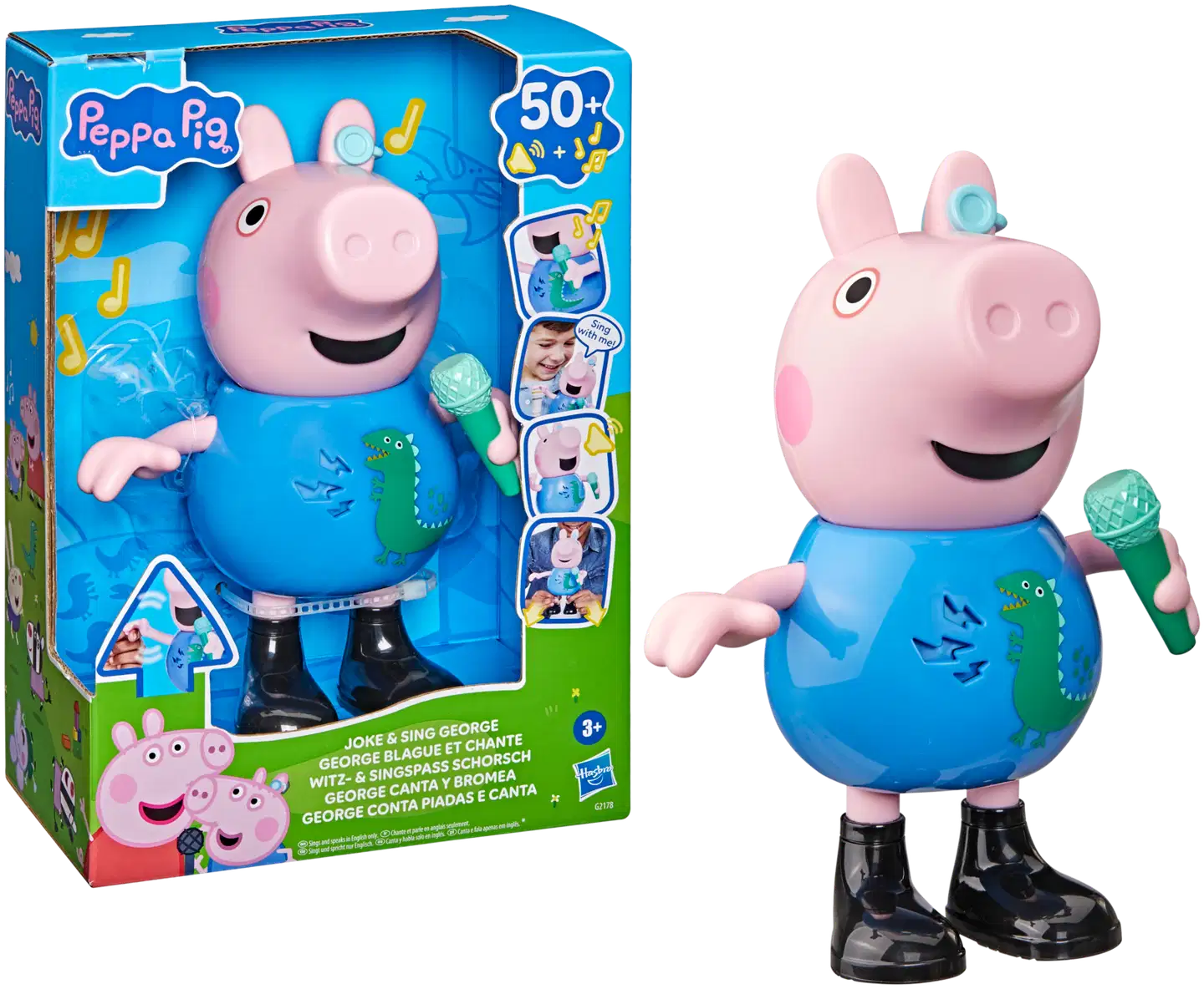 Peppa Pig interaktiivinen laulava Jyri-possu, englanninkielinen
