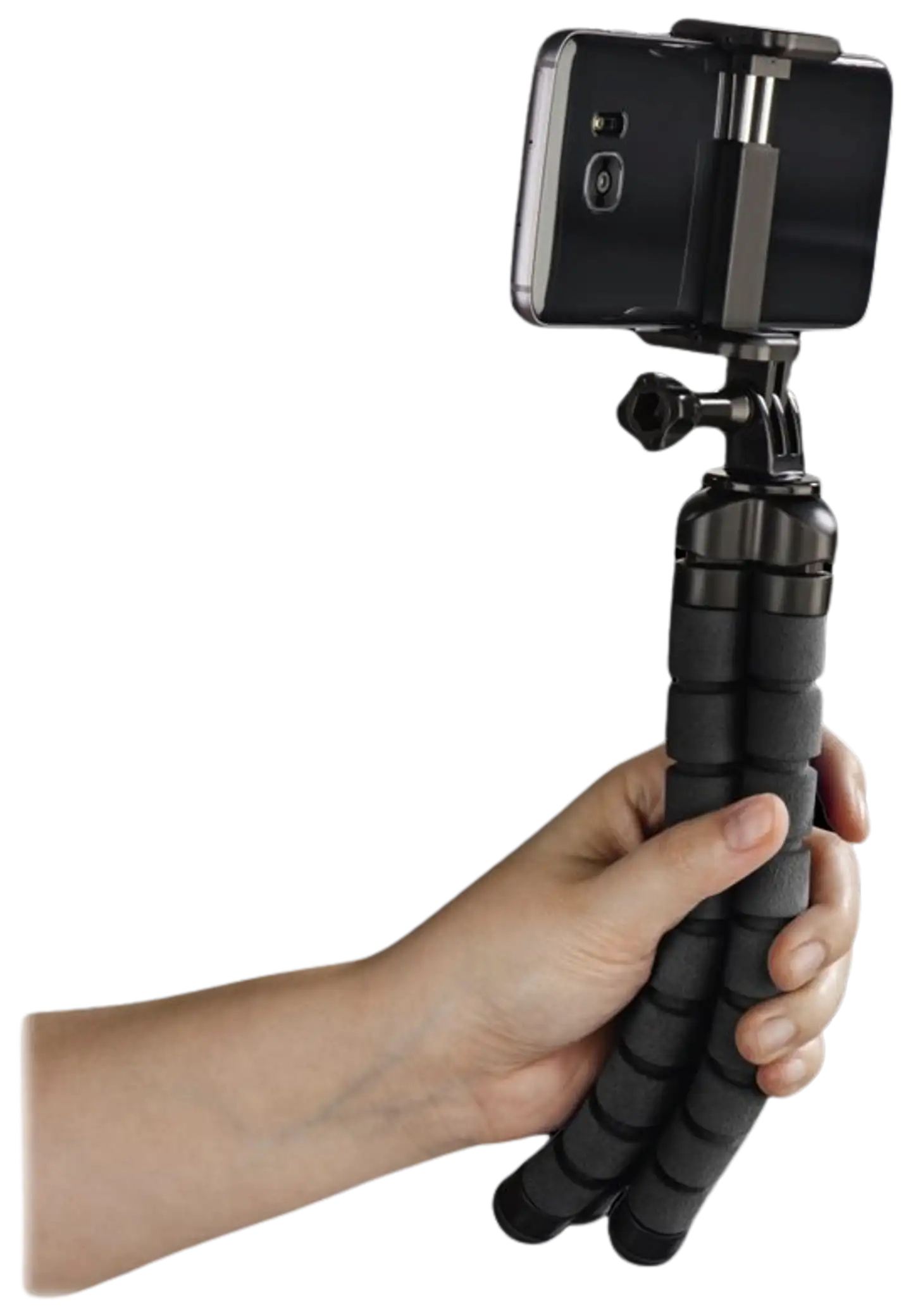 Hama flex jalusta älypuhelimille ja gopro-kameroille, 26 cm, musta - 5