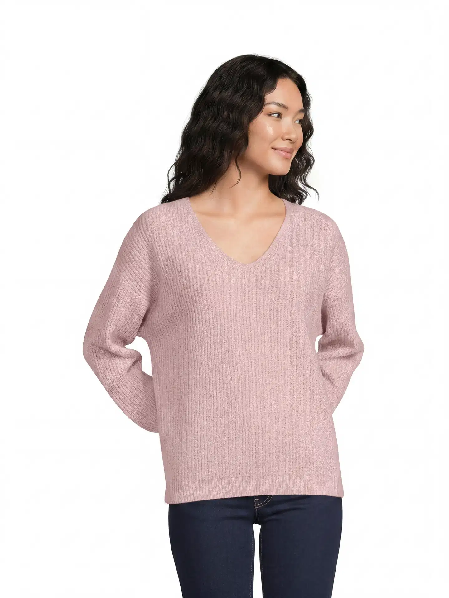 House naisten neulepusero soft 213H264012 - pink - 1