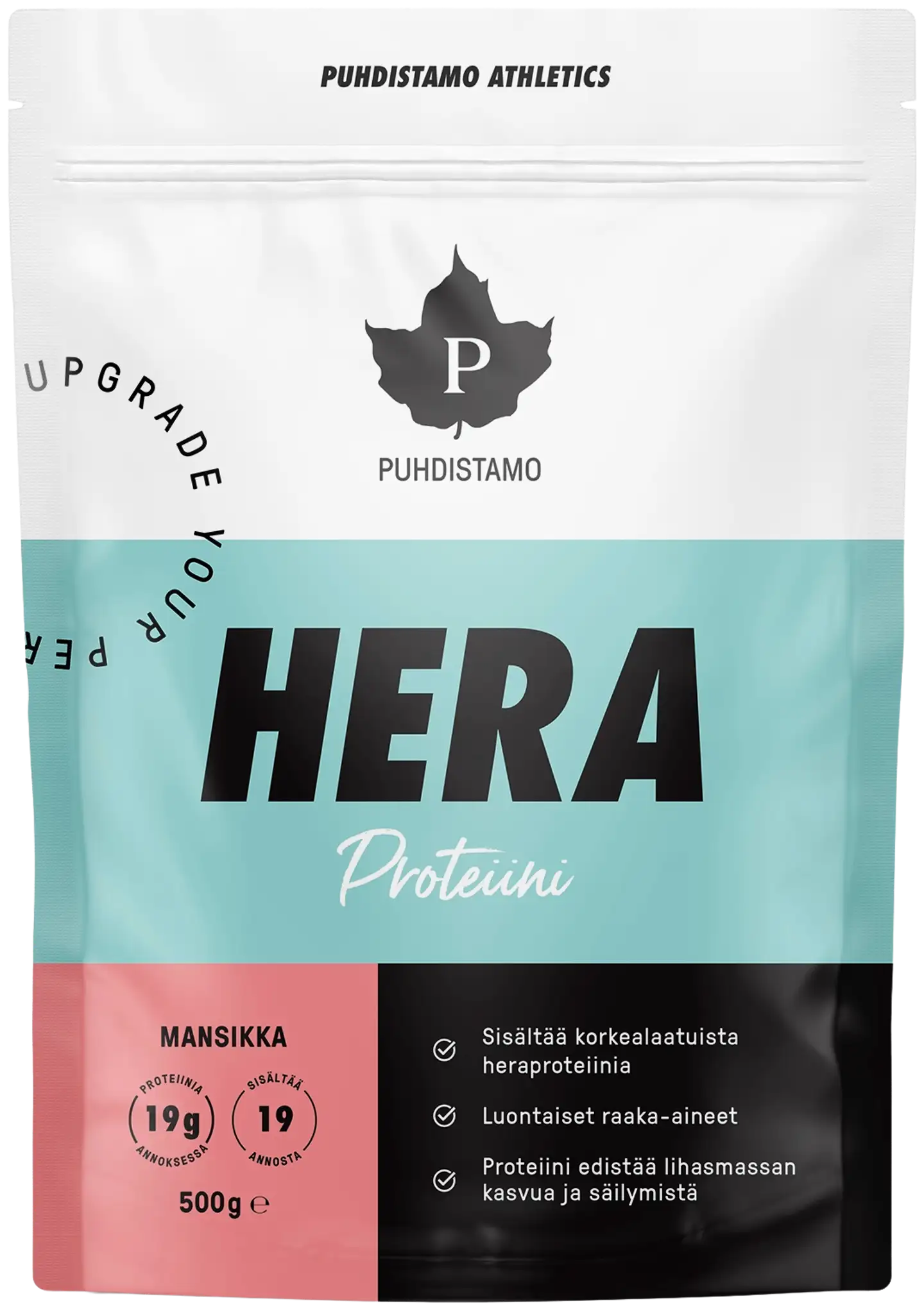 Puhdistamo Athletics Heraproteiini Mansikka 500 g