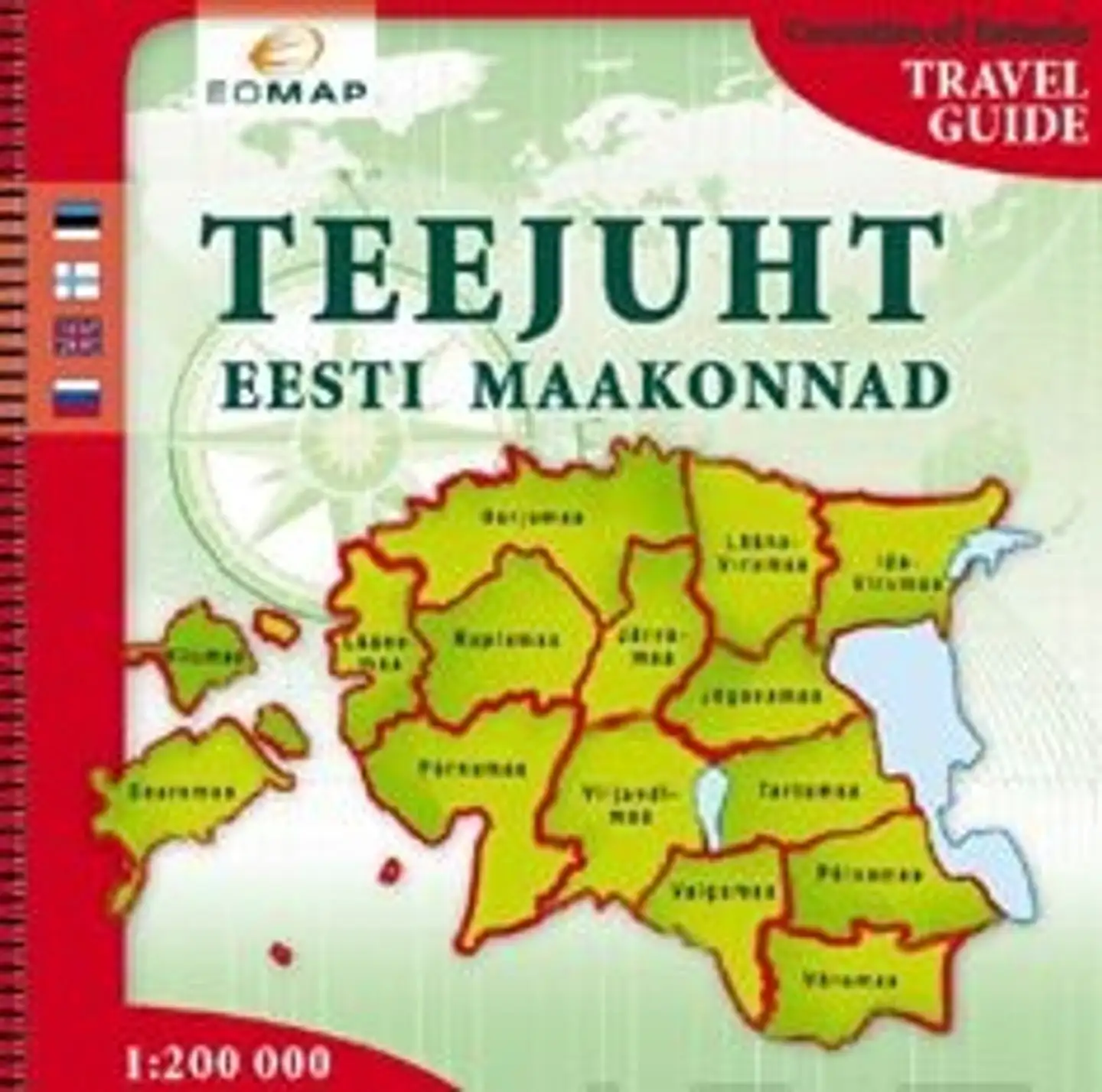 Teejuht Eesti Maakonnad, 1:200 000