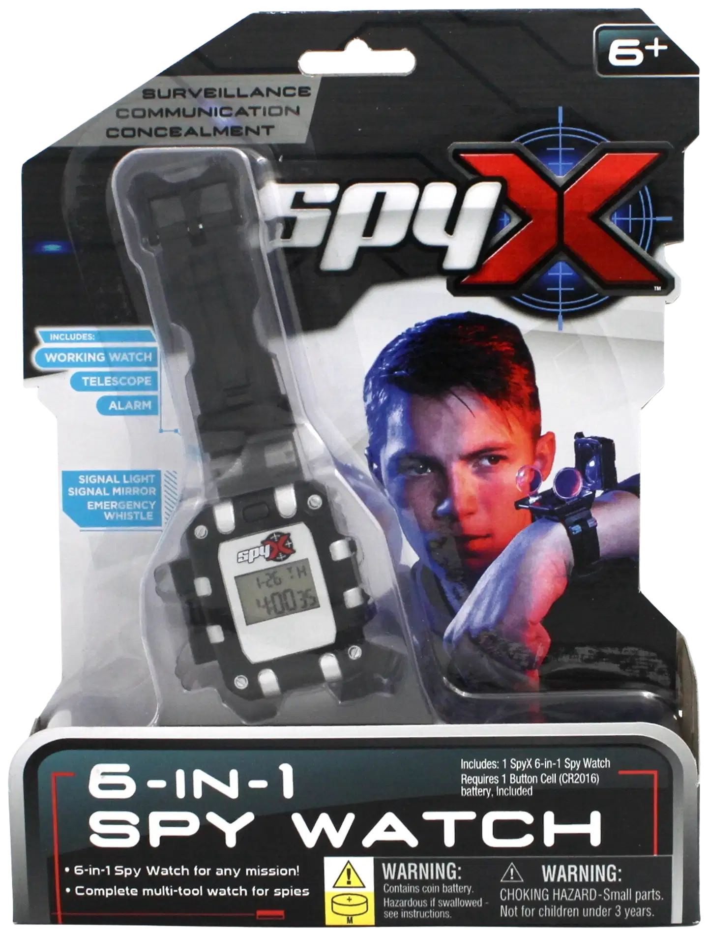 SpyX 6 in 1 Spy Watch -vakoilukello - 1