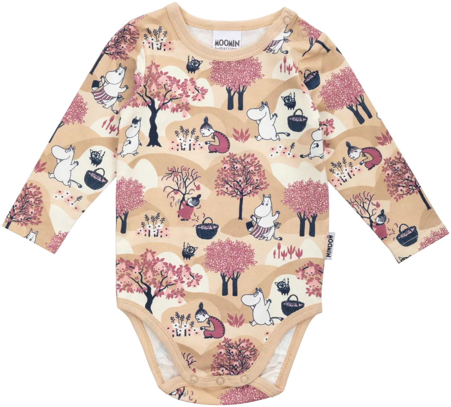 Muumi vauvojen body Hedelmäsato 592483 - beige - 1