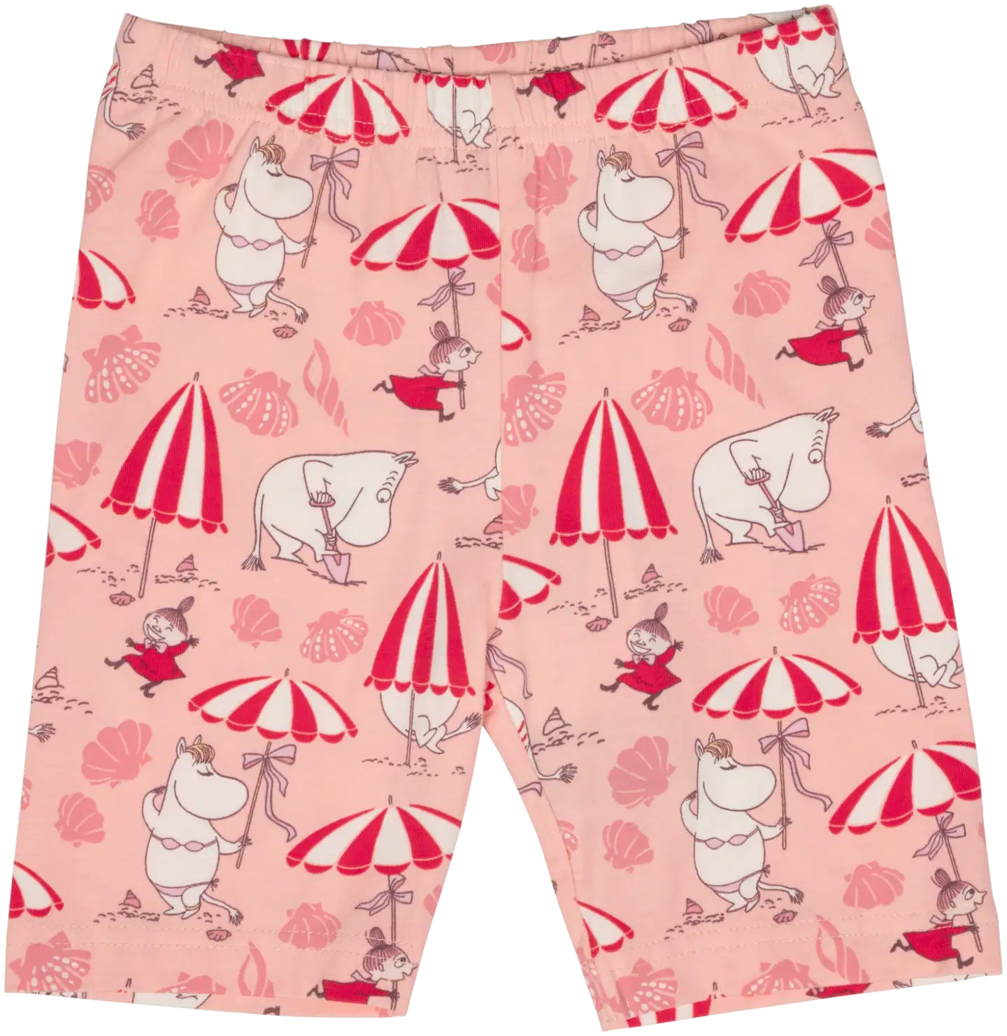 Muumi lasten shortsit Simpukkaranta 591971 - koralli