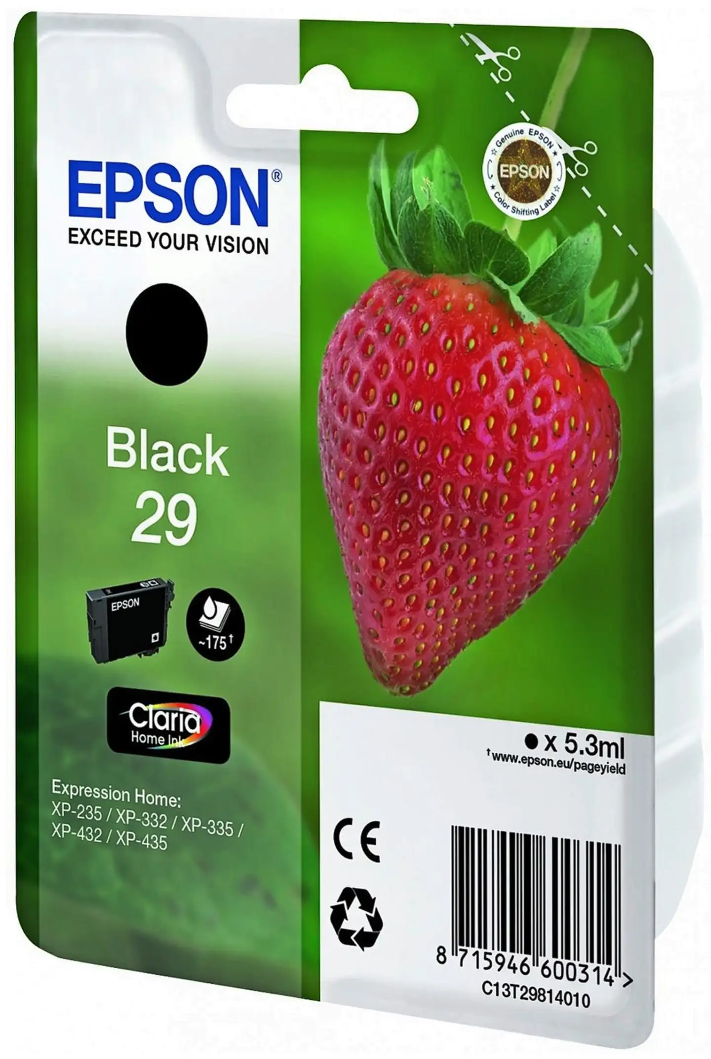 Epson 29 mustepatruuna musta