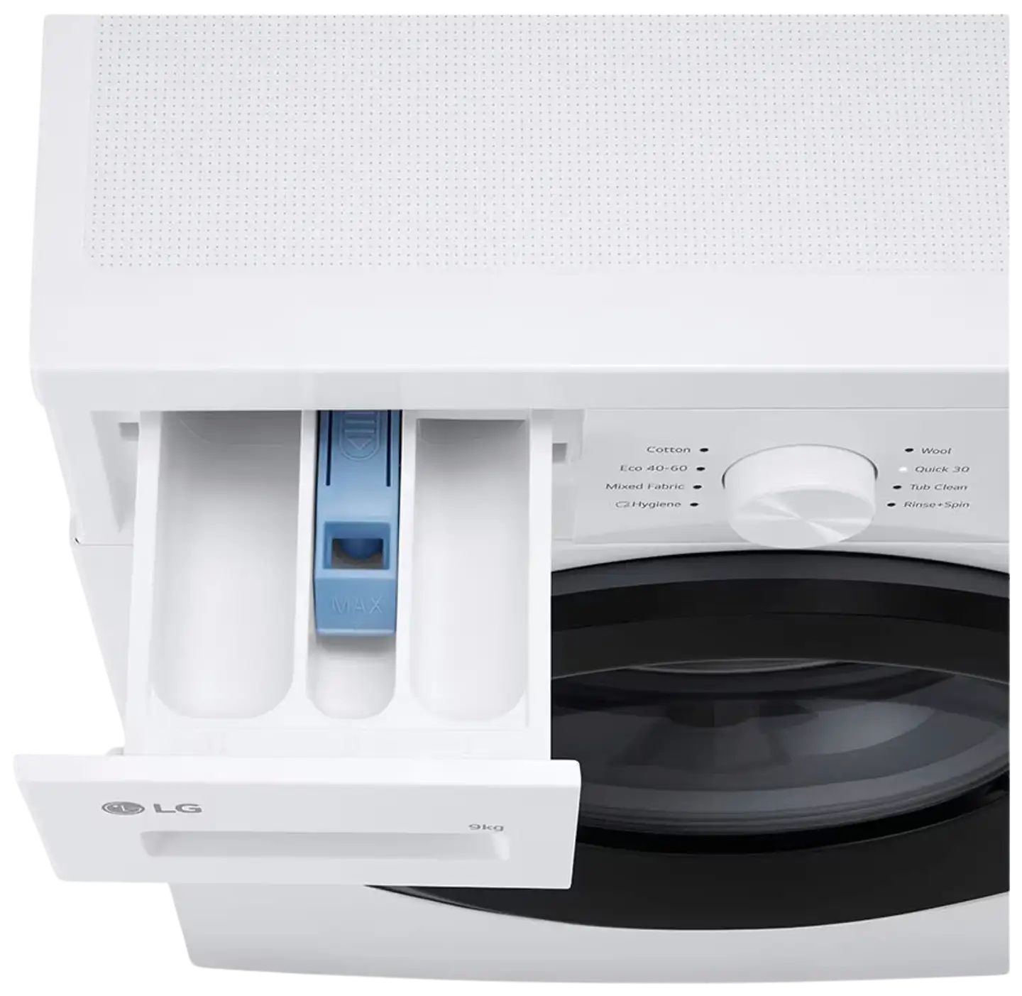 LG edestä täytettävä pyykinpesukone F4A1009NWK, 9kg, valkoinen - 4