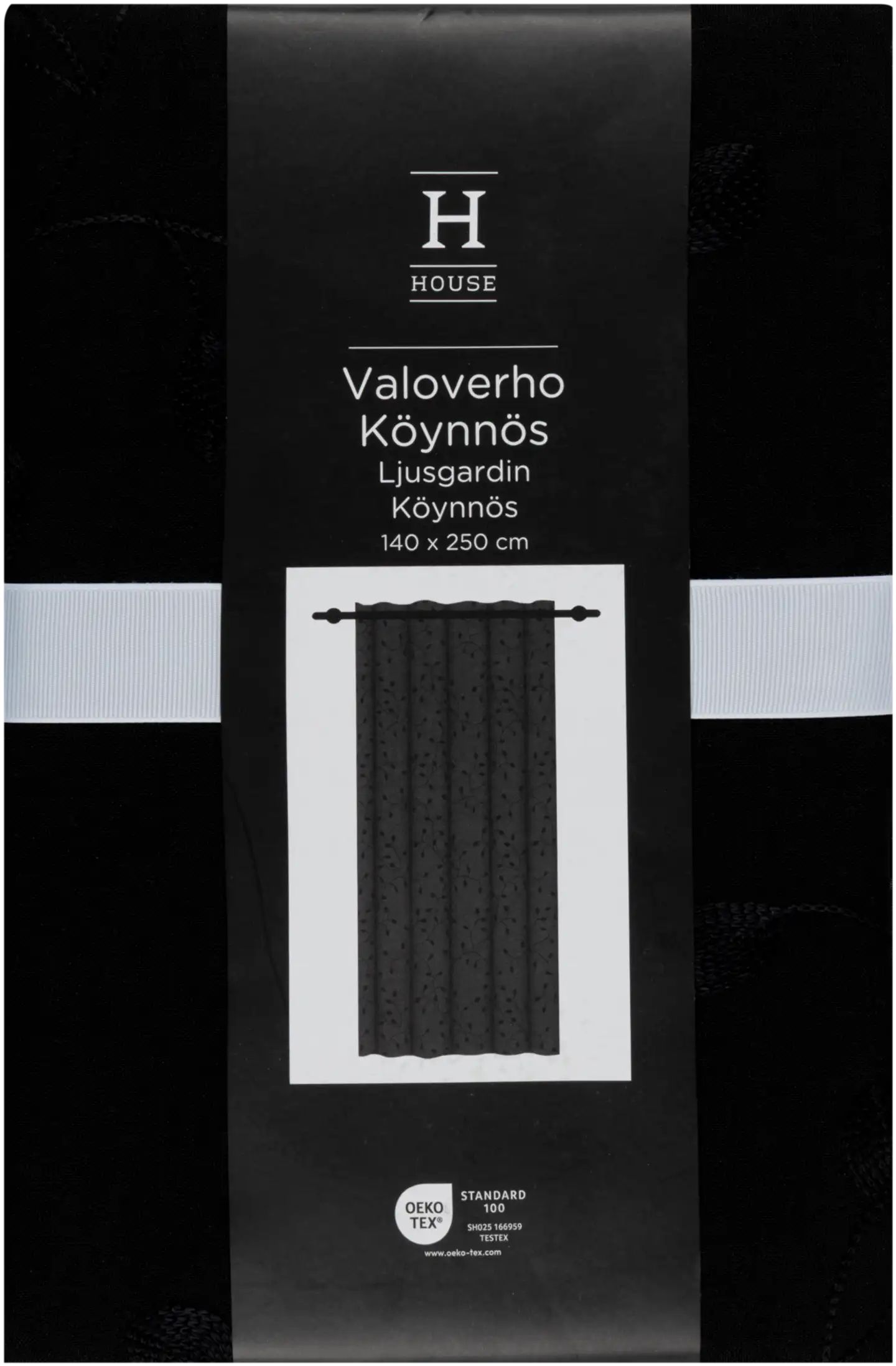 House valoverho Köynnös 140x250 cm musta - 1