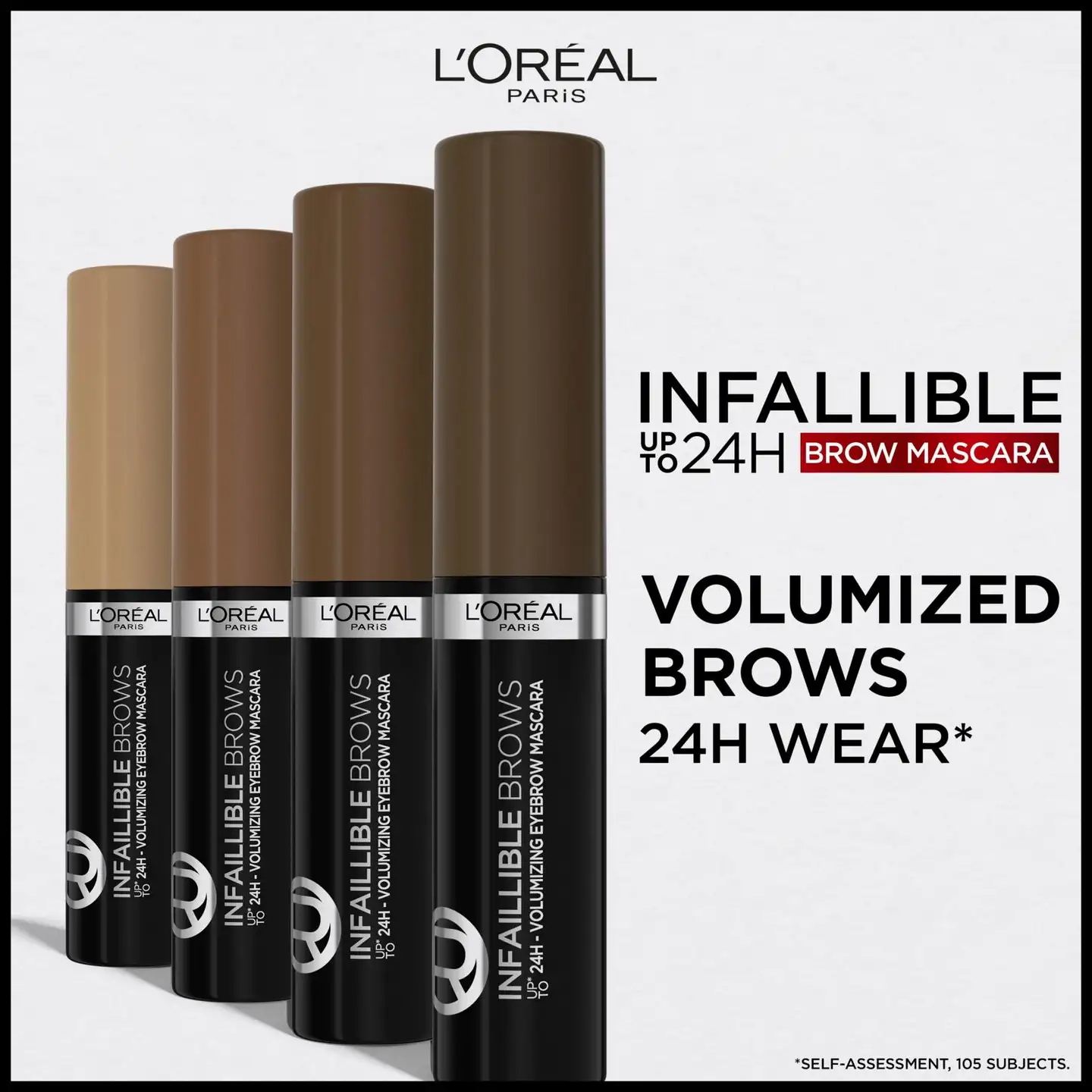 L'Oréal Paris Infaillible Brows 24H Volumizing Mascara 1.0 Ebony kulmamaskara 5ml - 2