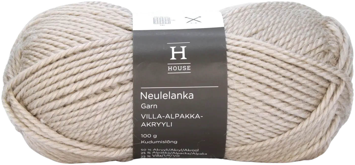 House neulelanka villa-alpakka-akryyli 112589 100 g Sand Beige 1529