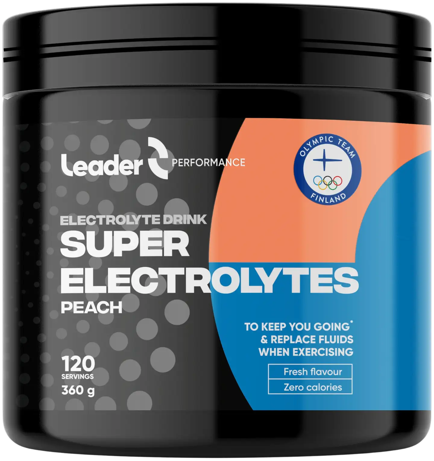 Leader Performance Super Electrolytes persikanmakuinen elektrolyyttijauhe 360 g