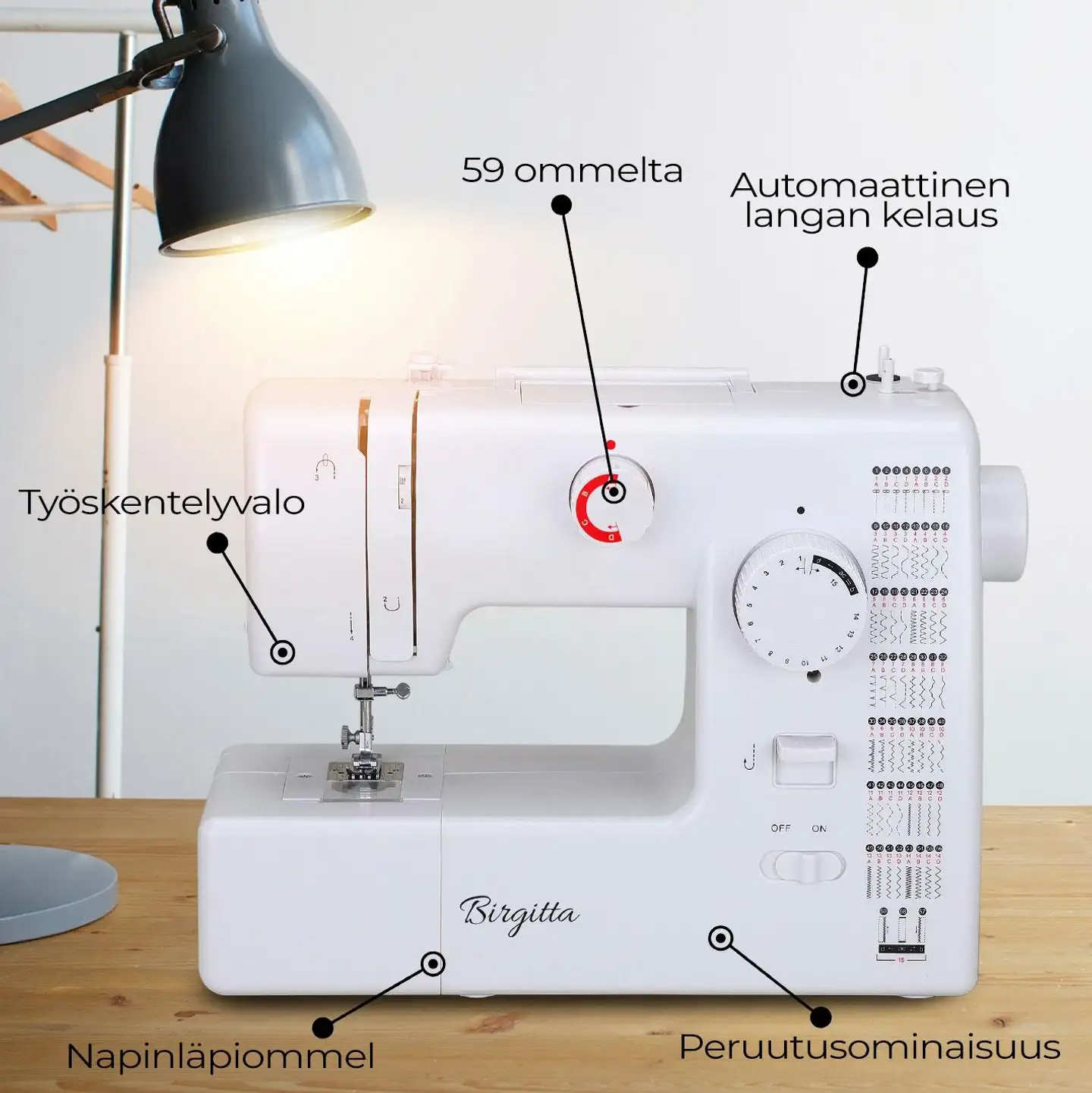 Birgitta ompelukone Artisan - 5