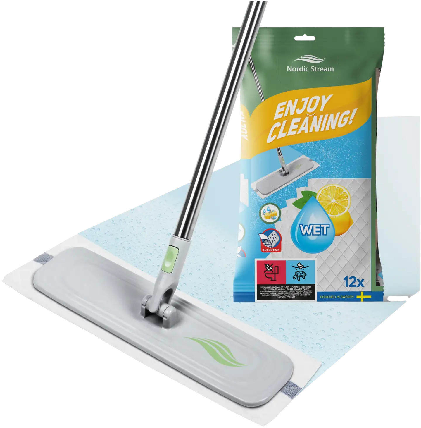 Streamy märkä kertakäyttöinen - 12 kpl - 1